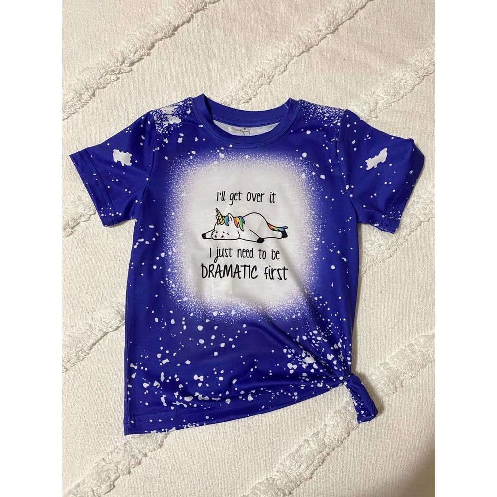 Dramatic Unicorn shirt size 6 youth